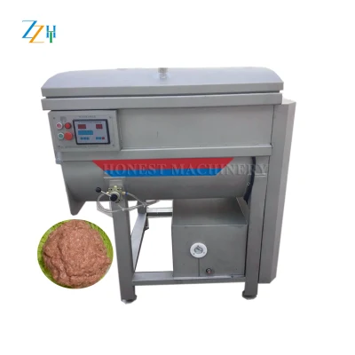 Máquina de mistura de carne a vácuo de aço inoxidável / moedor de carne