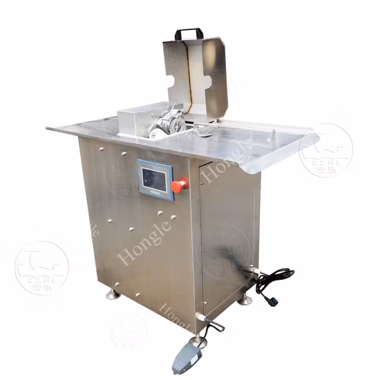 Máquina automática de amarrar salsichas Máquina de amarrar e amarrar salsichas de linha dupla Máquina de amarrar e amarrar salsichas
