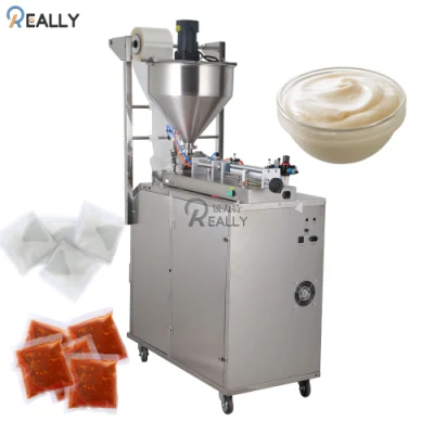 Máquina de embalagem vertical automática para molho líquido Máquina de embalagem quantitativa de pasta de mel